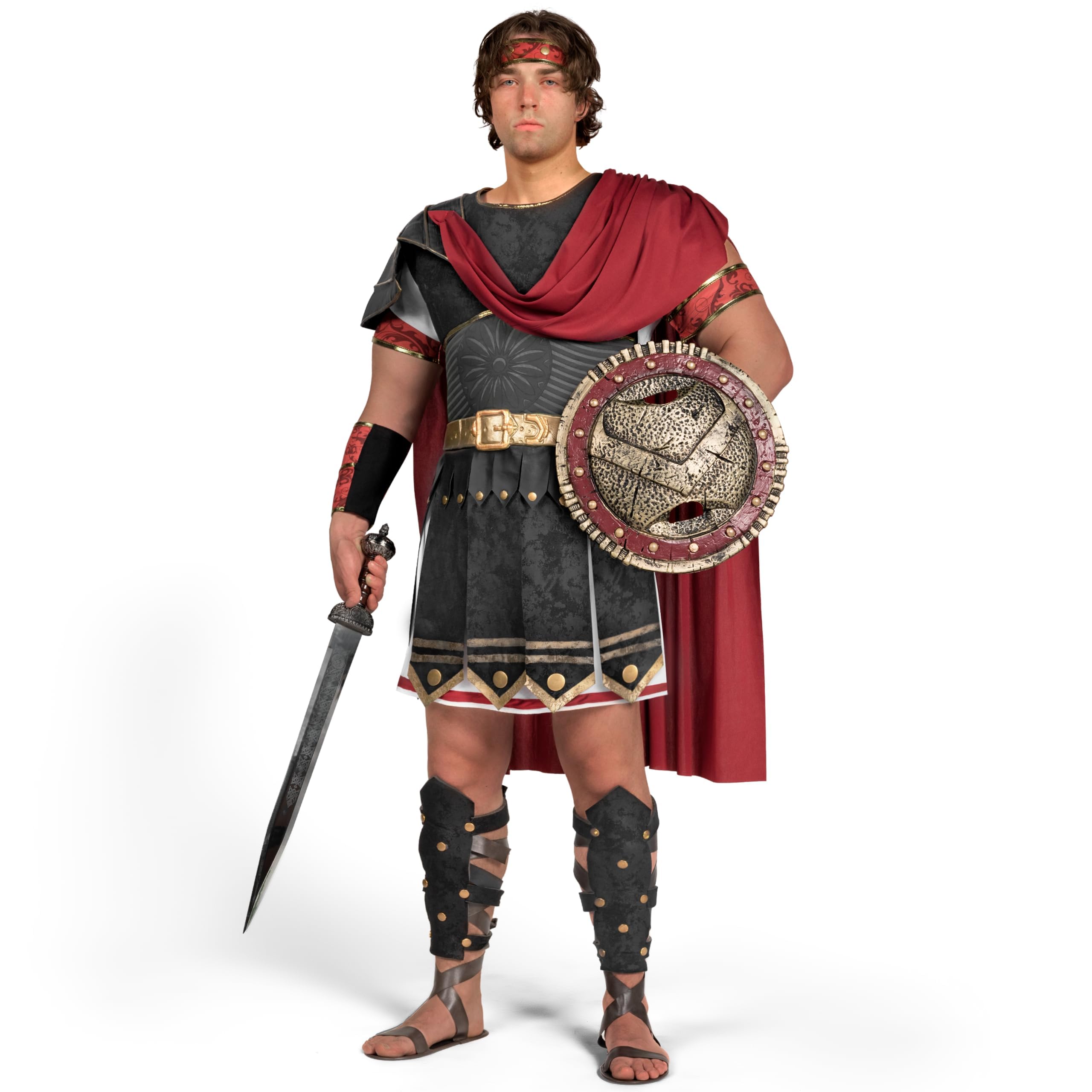 Spooktacular Creations Brave Men Roman Gladiator Costume Set