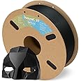 DURAMIC 3D Matte PLA Filament 1.75mm Black, 1kg Cardboard Spool Matte Finish 3D Printer Filament PLA 1.75mm Dimensional Accuracy 99% +/- 0.03 mm, Printing with FDM 3D Printer, Easy to Remove Support