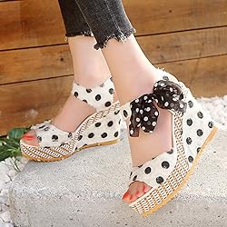 Gibobby Espadrilles for Women Wedge,Flat Wedge Lace