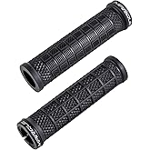 MARQUE Grapple MTB Grips - Mountain Bike Grips with Single Lock On Collar for Handlebar, for BMX, E-Bike, Scooter, Beach Cruiser &amp; Most Adult Bicycle Handlebar, Anti-Slip &amp; Comfortable