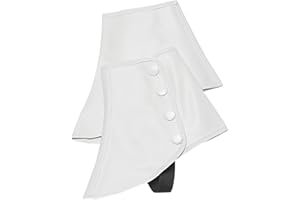 Snap Spats (White, Medium) by Director's Showcase (DSI), White, Size Medium