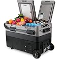 Kohree 12V Car Refrigerator, 42 Quart (40L) Portable Refrigerator, Dual Zone Two Doors -4℉-68℉ Electric Cooler Car Fridge Portable Freezer 12/24V DC and 100-240V AC for RV, Camping,Travel