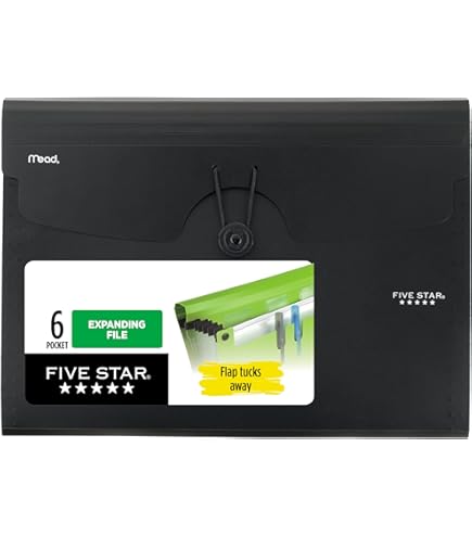 Amazon.com: Five Star Carpeta de archivos expandible con