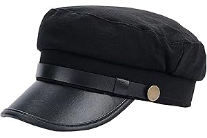 Brcus Mens Womens Newsboy Cap Yacht Captain Sailor Hat Cabbie Baker Boy Peaked Beret
