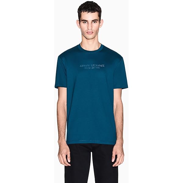 Armani Exchange Men's Logo Pocket Tee, Lilac Gray | Amazon.com