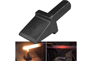 YOURSME Blacksmith Anvil Hardy Tool 3/4 Inch Shank Cutter Black