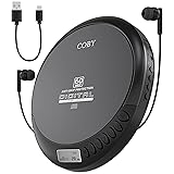 Coby Portable CD Player with Headphones, FM Radio