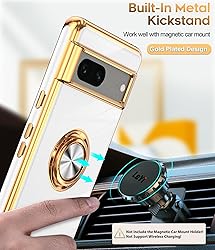 LeYi for Google Pixel 7 Case: 360° Rotatable Ring