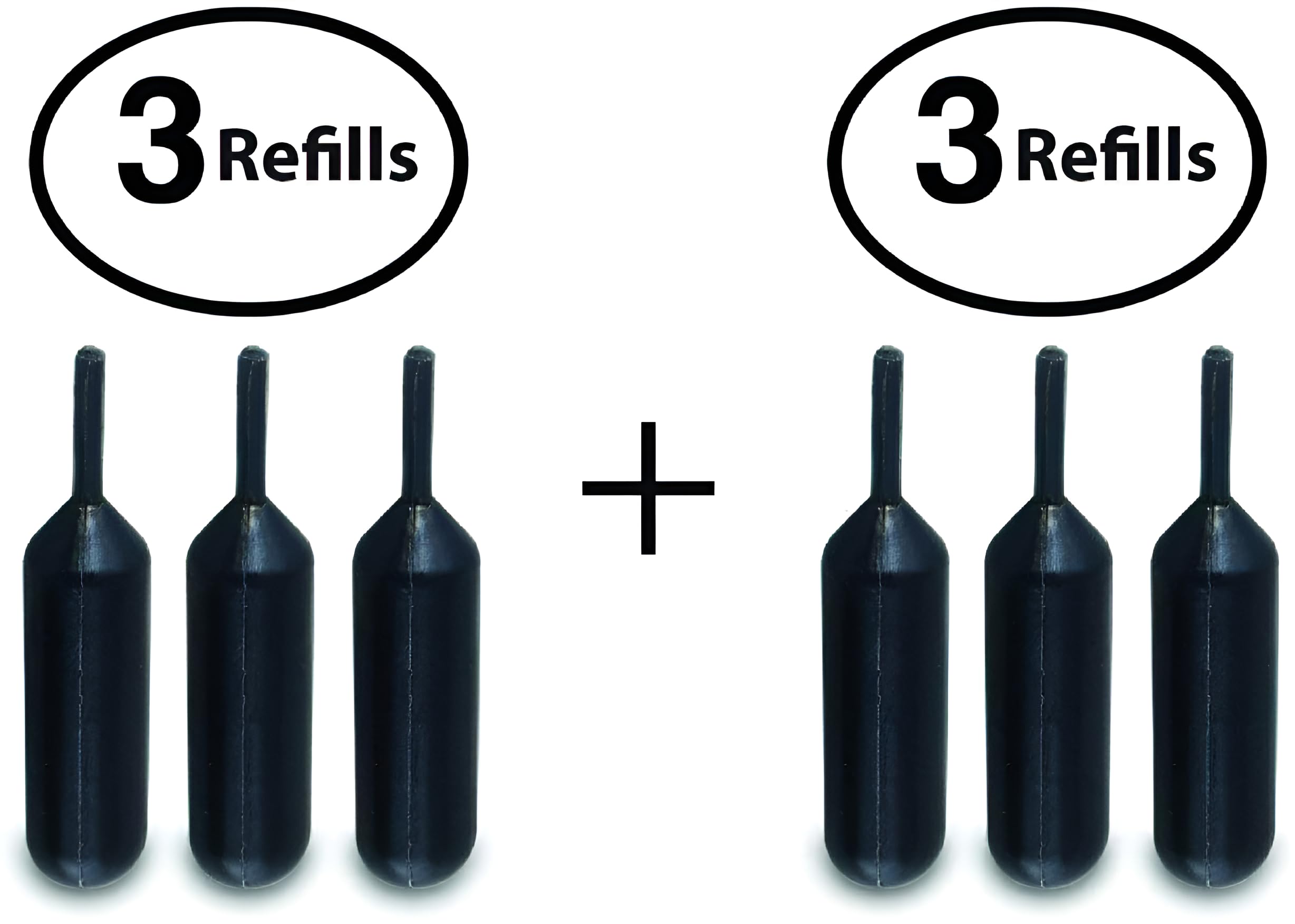 Vantamo Set of Two- 3-Pack Refills for Confidential Identity Theft Protection Roller Stamp Wide … (2 Refill Sets)