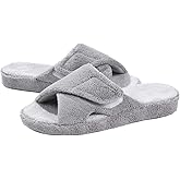 shevalues Orthopedic Slippers for Women with Arch Support Adjustable Open Toe House Shoes for Plantar Fasciitis