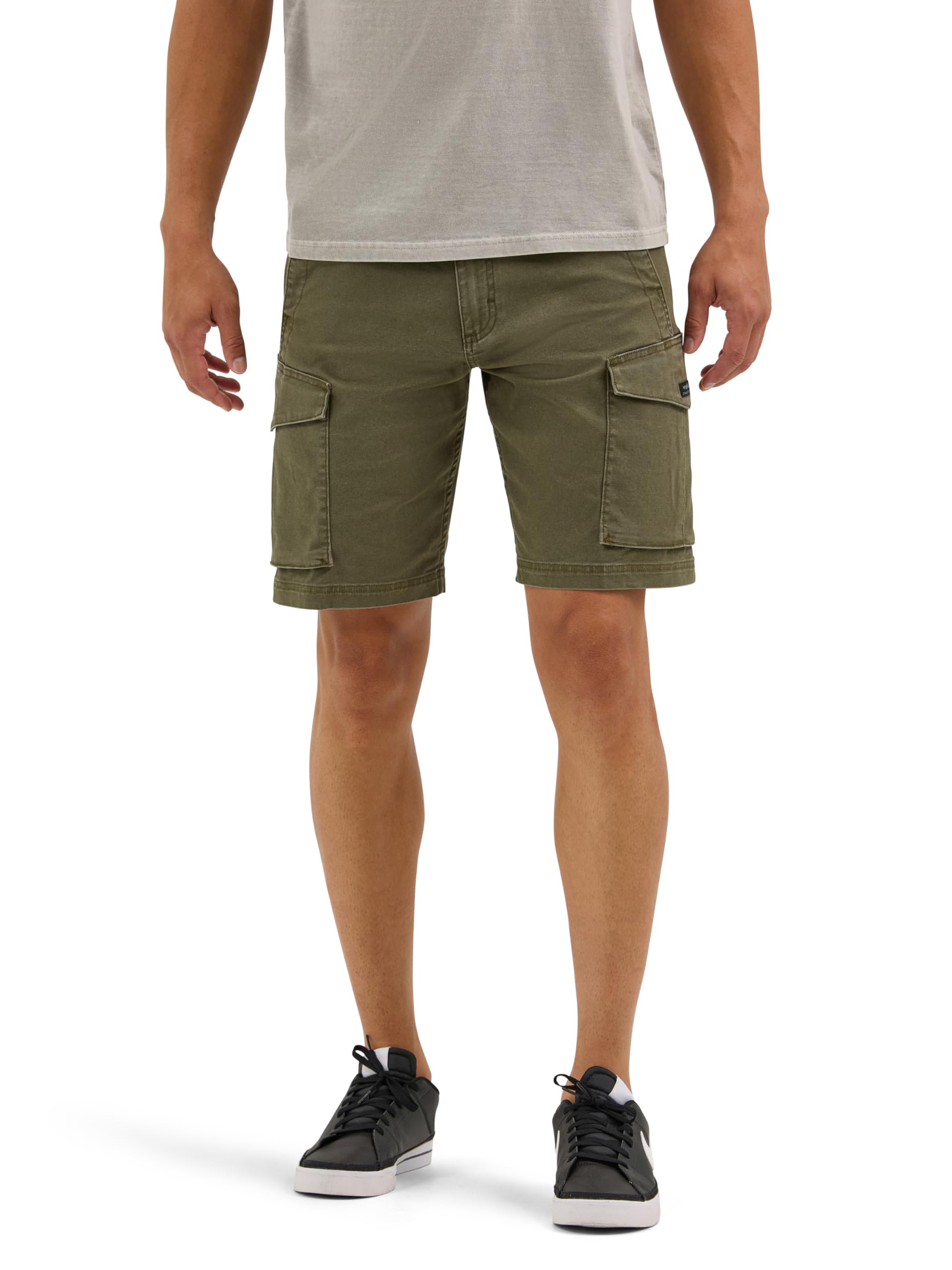 Photo 1 of Wrangler Authentics Men's Comfort Flex Waist Cargo Short, Olive Night  32