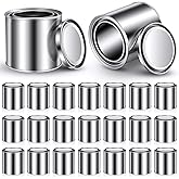 Blulu 50 Pcs Bulk Paint Cans with Lids 1/2 Pint Empty Metal Paint Bucket Multipurpose Leftover Paint Storage Containers for DIY Paints Crafts Project Adhesives