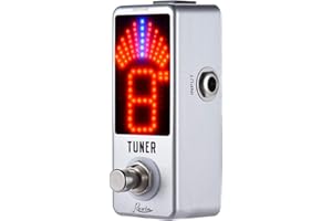 ERYUE Tuner Mini Chromatic Tuner Pedal Effect LED Display True Bypass for Guitar Bass