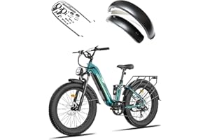 ASDJAKZP Fat Bike Fender, Bike Fenders, Front and Rear Fat Bikes Wings, Bicycle Fenders, Mud Guard Cycling Fenders Kit, Full 