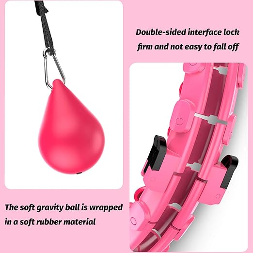 Amazon Com Tik Tok Smart Hula Hoop Weighted Adult And Child Exercise Smart Hula Hoop 24 Detachable Adjustable Weight Auto Rotating Balls 2 In 1 Abdominal Fitness Weight Loss Massage Non Falling Hula Hoop