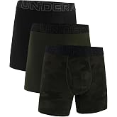 Under Armour Performance Cotton - Solid 6 In 3 Pack | Soft Fabric for All-Day Comfort, Moisture-Wicking to Stay Dry, 4-Way Stretch for Full Range of Motion