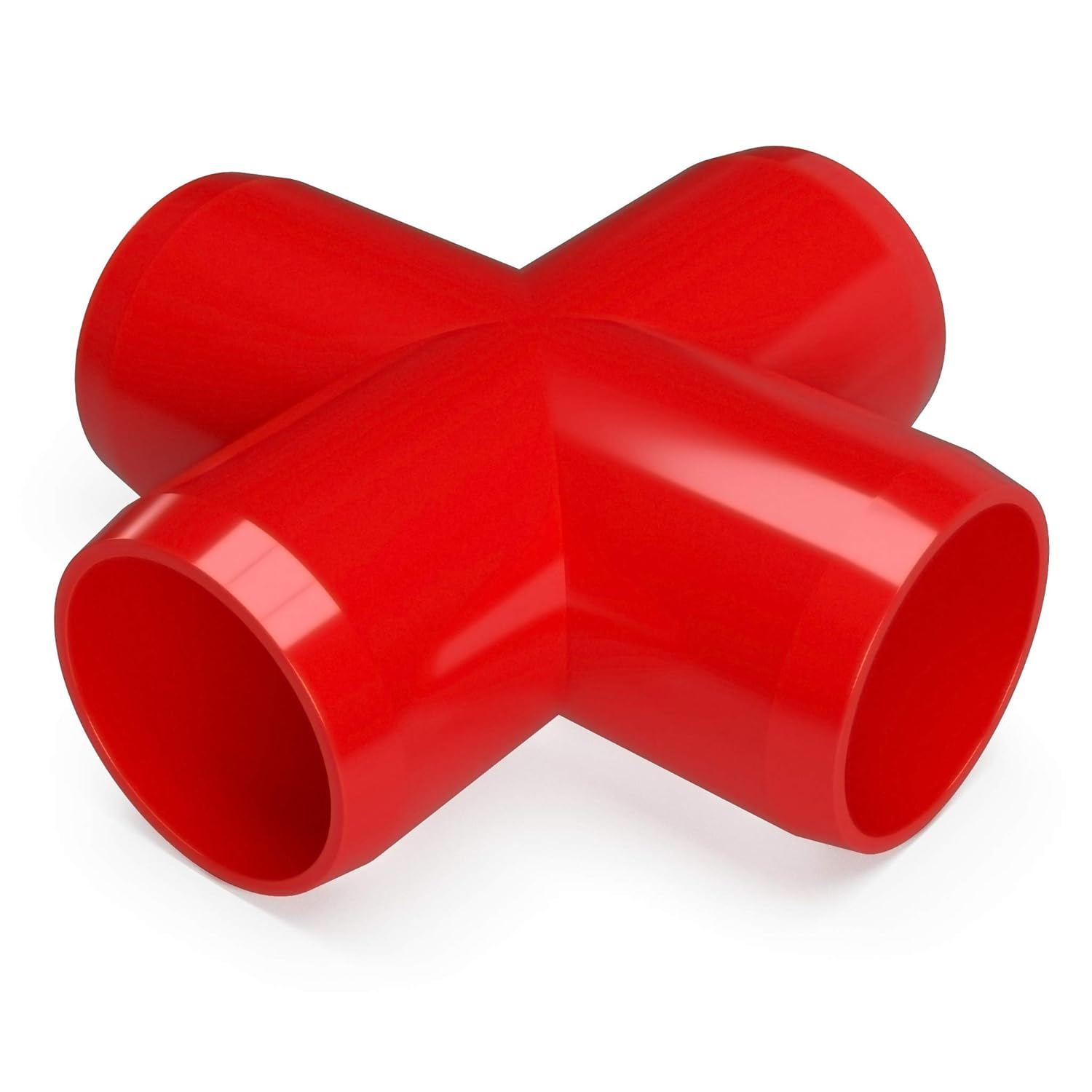 FORMUFIT F012CRX-RD-10 Cross PVC Fitting, Furniture Grade, 1/2