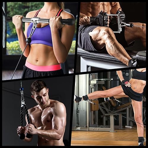 WNOEY Triceps Pull Down Attachment, Cable Machine Accessories for