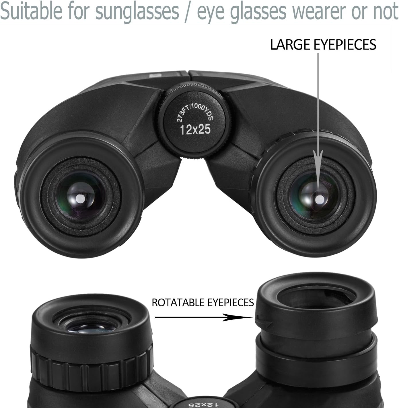 high power compact binoculars