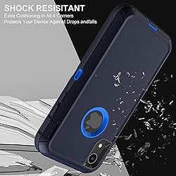 YKHJKLEC for iPhone XR Case, Military Grade 3 in 1