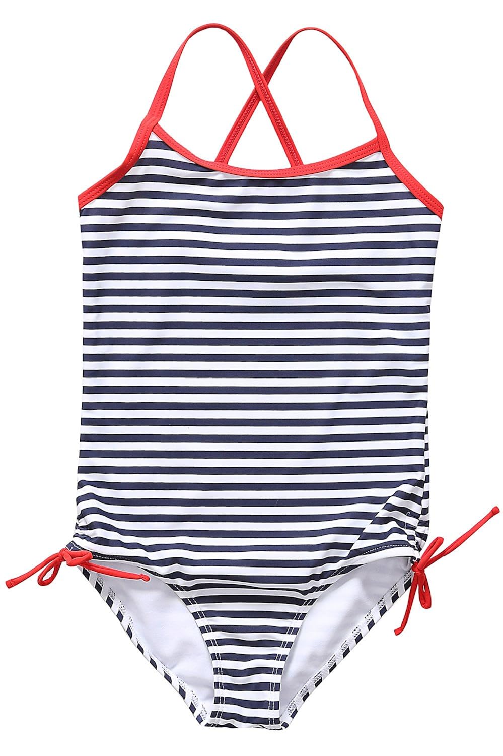 Best Sale Sociala Girls Ruffle One Piece Swimsuit Striped Leaf Print Bathing Suits Clothing Sale Online Save 70 Sonoritaaparelhosauditivos Com Br