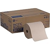 Georgia-Pacific Pacific Blue Basic Recycled Hardwound Paper Towel Rolls by GP PRO (Georgia-Pacific); Brown; 26301; 800 Feet Per Roll; 6 Rolls Per Case