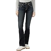 Silver Jeans Co. Women's Avery High Rise Curvy Fit Slim Bootcut Jeans