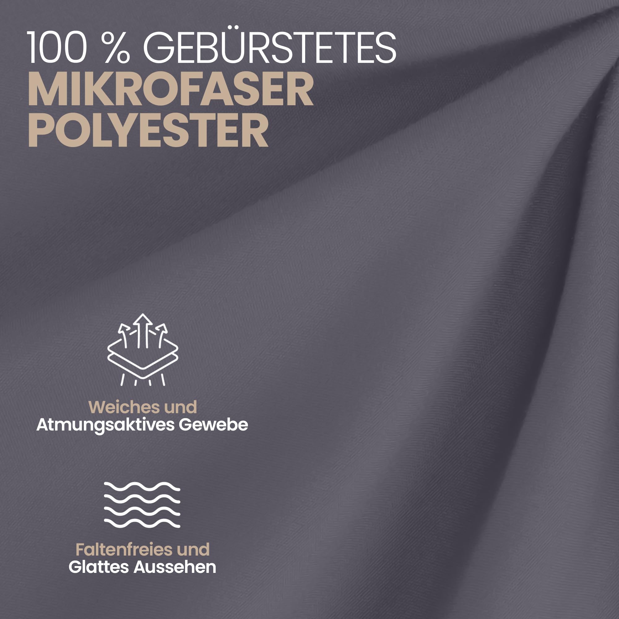 Utopia Bedding - 2er Set Spannbettlaken 90x200cm - Grau - Gebürstete Mikrofaser Spannbetttuch - 35 cm Tiefe Tasche 6