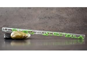 HALL CRYSTAL FLUTES Hall Crystal Flute 11204 - Inline Glass Piccolo in C - Green Ivy