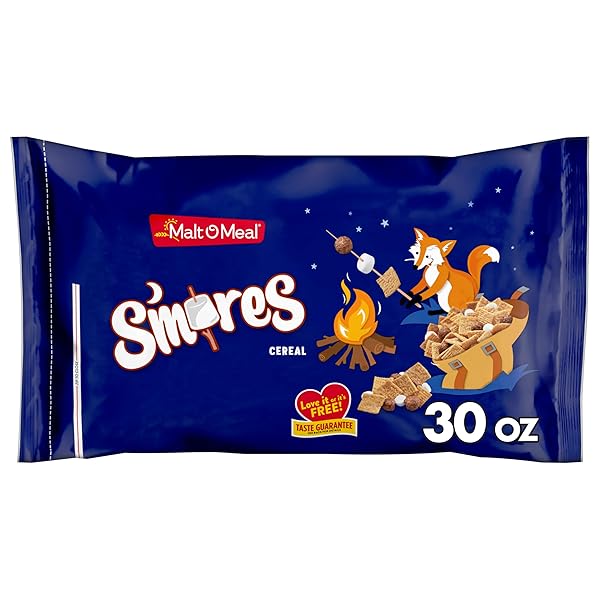 MALT-O-MEAL S’MORES BREAKFAST CEREAL, CHOCOLATEY PUFFS AND MARSHMALLOW...