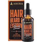 Abera Hair Growth Serum 1.69 fl oz for Hair Loss, Natural Hair Regrowth Treatment for Hair & Beard with Biotin & Castor Oil | Extra Strength & Bigger Size