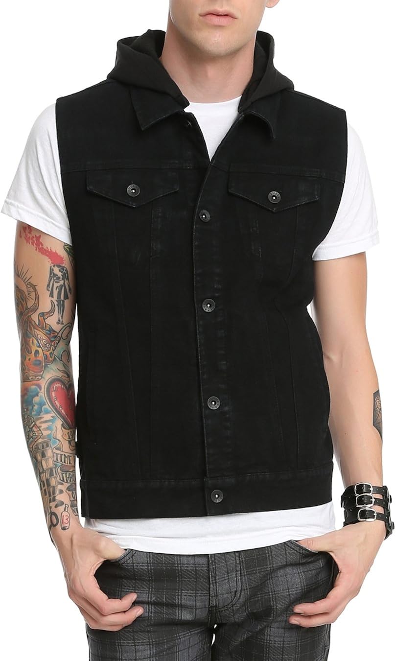 rude black denim jacket