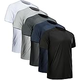 CE' CERDR Mens Workout Shirts Quick Dry Performance Short Sleeve Athletic Shirts