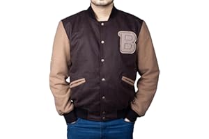 EASTIFIED Mens Hotline Miami Varsity Letterman Fashion Wool Bomber Slim Fit Casual Warm Boys College Baseball Jacket