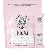 Vital Source Nutrition - FleXi - Creatine & Collagen Stick Packs - 5g Creapure Creatine Monohydrate + 1g MoriKol Collagen -Supports Strength, Recovery & Skin Health -20 Servings