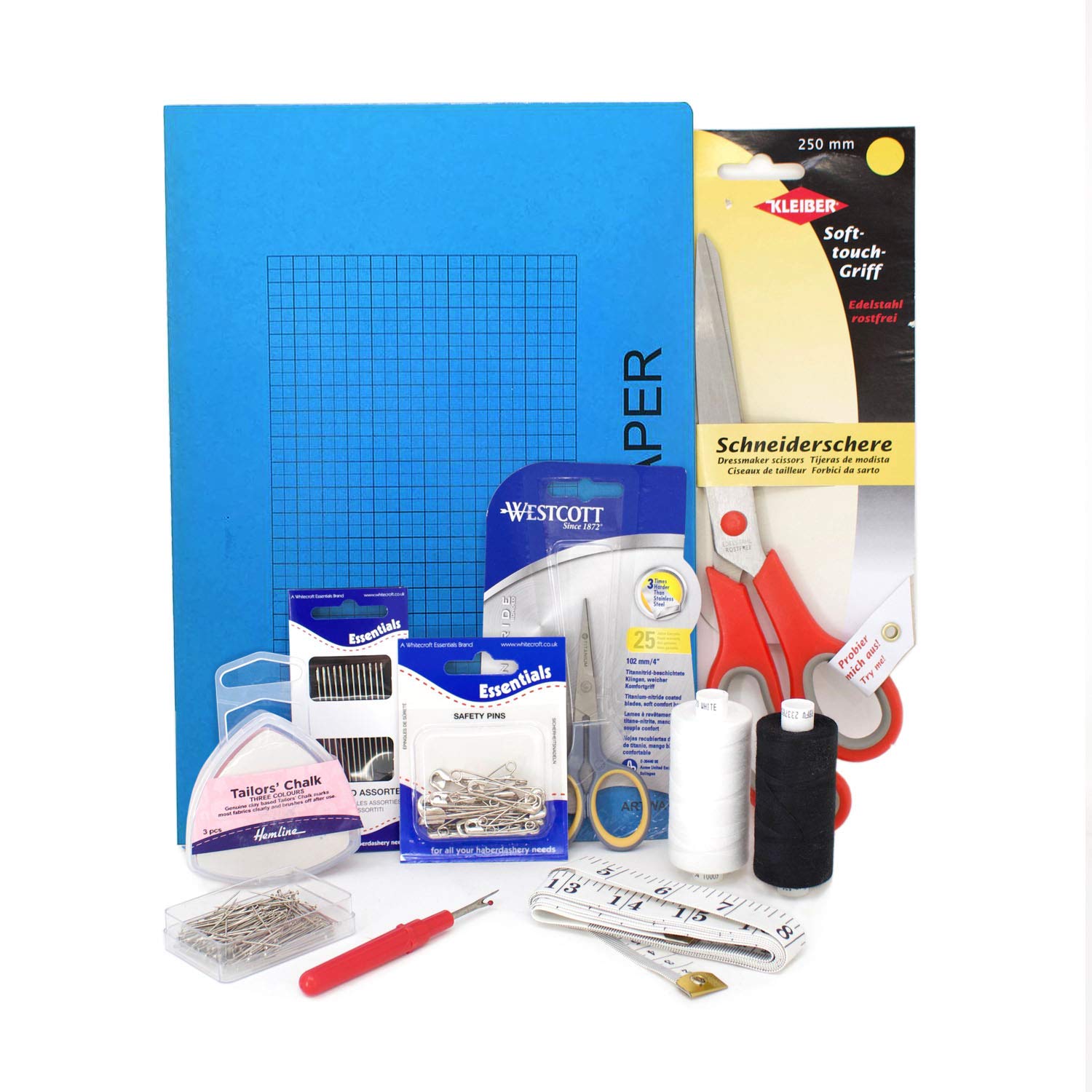 Artway Textile and Fashion Design Kit – Perfect for hobbyists or anyone studying fashion and textile design courses, Blue,clear,white