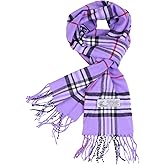 TZ Promise Tartan Plaid Cashmere Feel Classic Soft Luxurious Winter Scarf For Men Women