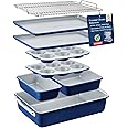 Amazon.com: Bakken 8-Piece Stackable Bakeware Set - Ceramic Non-Stick ...