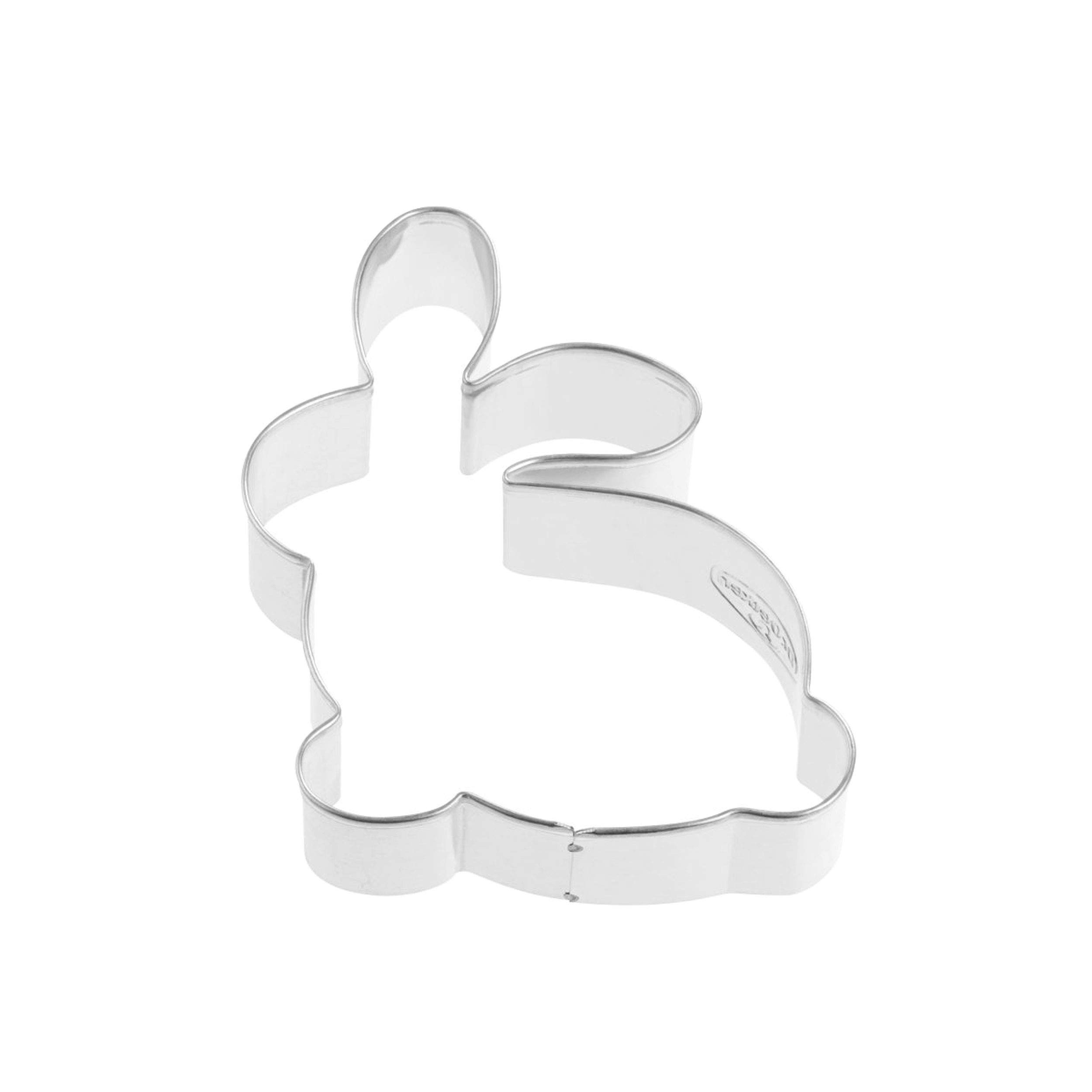 Dr. Oetker Cookie Cutter Rabbit Sitting Small - Tinplate/Tin Plated, Easter Baking, 85 x 65 x 25 mm, Designed in Germany