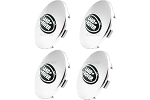 AULPEE Wheel Hub Center Cap Center Logo Emblem Hub Cover 62mm ABS Material Compatible with Land R0ver Accessories (LR Chrome Green)