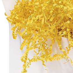 Mefleet 1 LB Crinkle Cut Paper Shred Filler Yellow