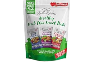 Nature's Garden Healthy Trail Mix Snack Pack - | Premium Nuts and Seeds | Delicious Healthy Trail Mix Snack - Food Allergy Free, 48 individual bags Net wt 57.6 0z