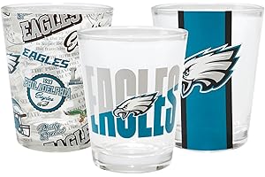 FOCO NFL Team Logo Barware Team Spirit 1.5oz Shot Glasses 3-Pack