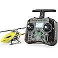 OMPHOBBY M1 EVO RTF Helicopter, Dual Brushless Motors 6CH Direct-Drive Mini RC Helicopters for Adults, 3D Flight Heli with Pocket Remote Control, OMP M1 Upgraded Version Ready to Fly Yellow