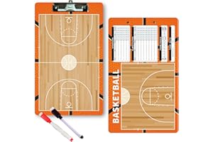Picassosky Basketball Clipboard Dry Erase for Coach,Basketball Coaches Clipboard,Clipboard for Coaches,Dry Erase Double-Sided Basketball Clipboard for Coaching