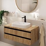 Hansgrohe Vernis Blend Basin Tap 190 Matt Black without waste set view 7