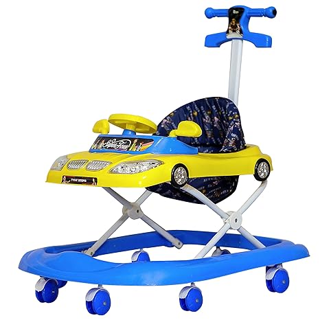 Steelbird Toddler Kids Walker with Toy and Music System, 3 Stage Adjustable Height for 6 Months