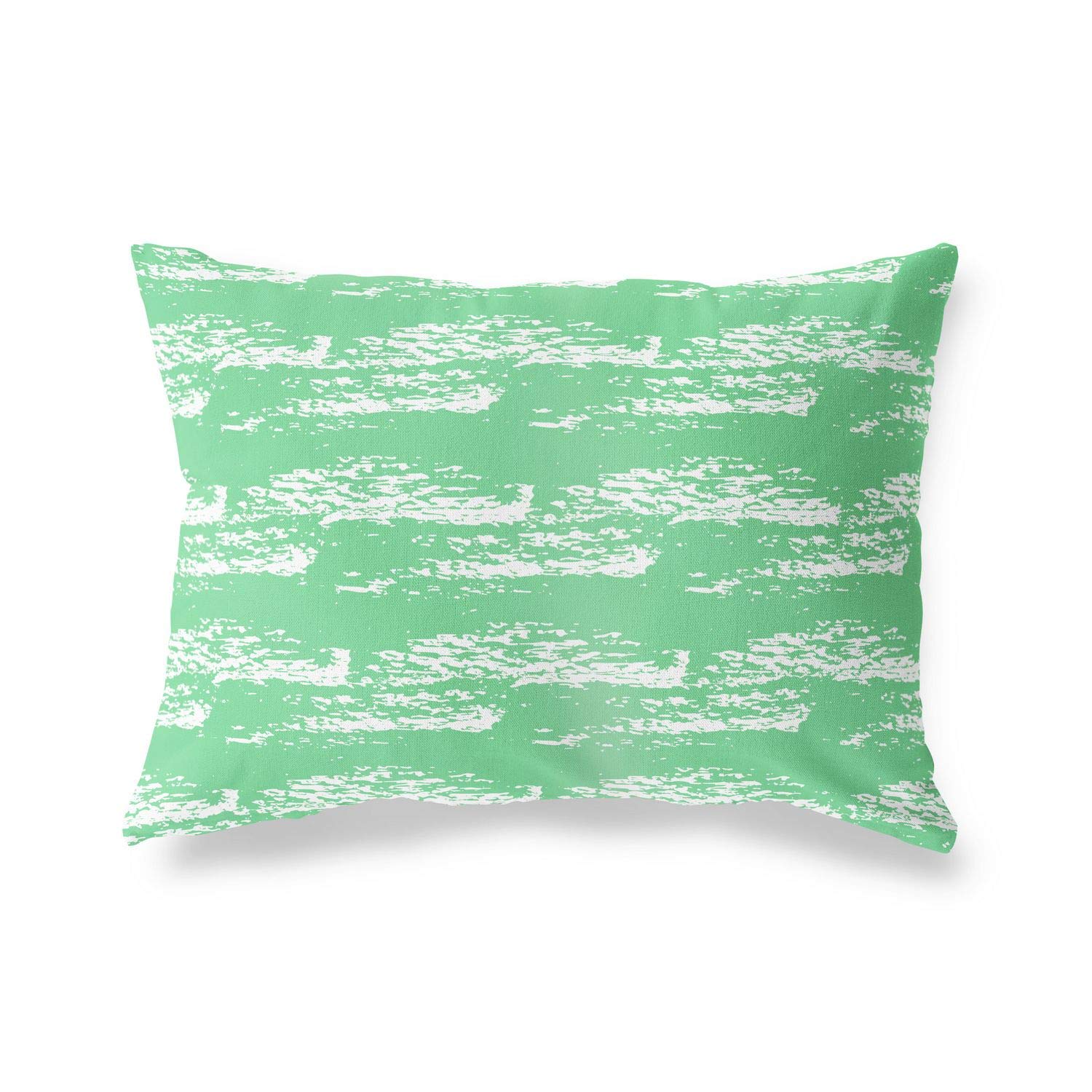 BonaMaison Decorative Cushion Cover, Petrol Green-White Throw Pillow Covers, Home Decorative Pillowcases for Livingroom, Sofa, Bedroom, Size: 45X60 Cm - Designed and Manufactured in Turkey
