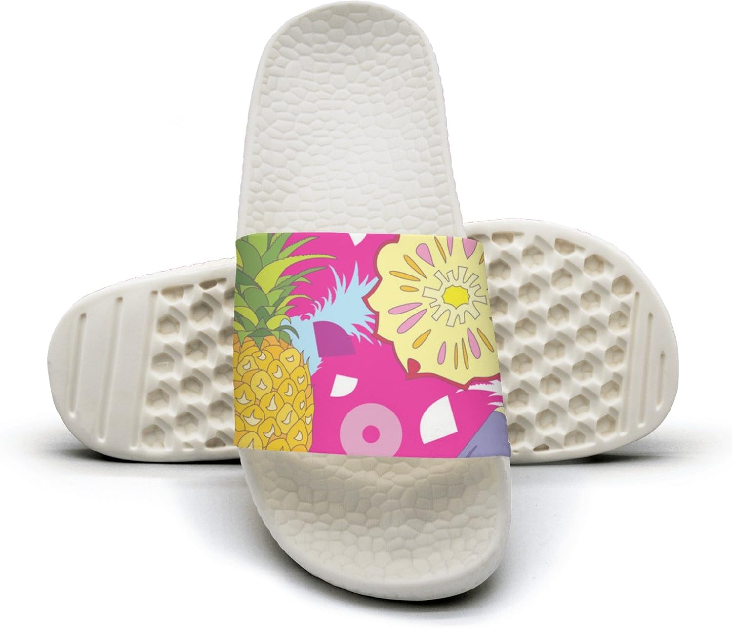 Amazon Com Pink Pineapples Fruit Non Slip Soft Foams Slipper Home
