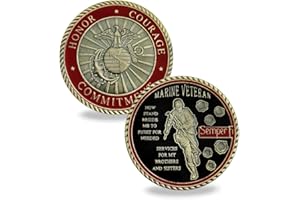 AOMCISI USMC Challenge Coin - Veteran Marine Corps Semper Fi Military Coin